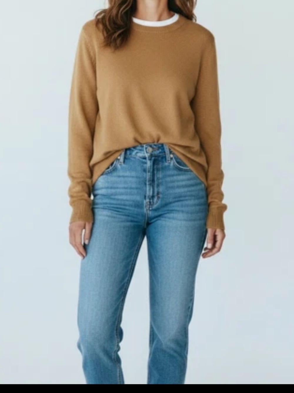 Banana Republic Women’s Crew-Neck Long Sleeves Cotton Blend Sweater Size L NWT